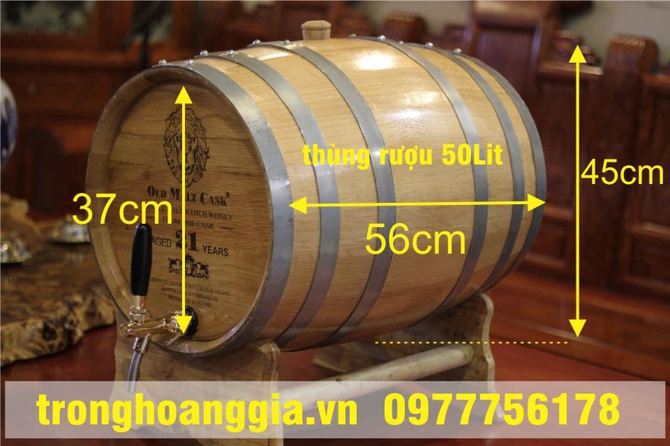 thùng rượu gỗ 